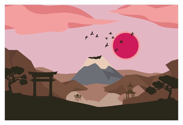 Obraz - Japonsko N⁰2 (90x60 cm)