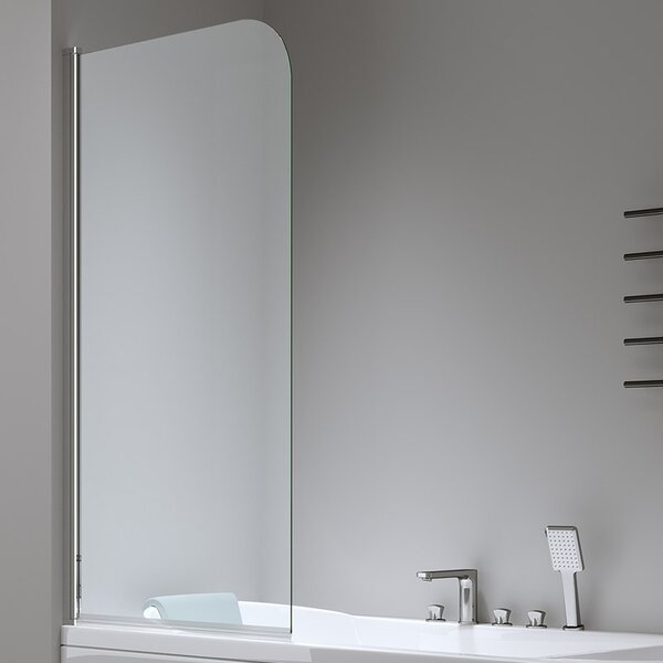 BPS-koupelny Jednodielna vaňová zástena PR01 80x140 chróm/transparent