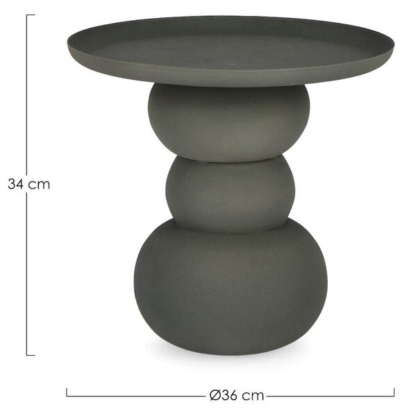 MUZZA Odkládací stolík Alpe ⌀ 36 cm zelený