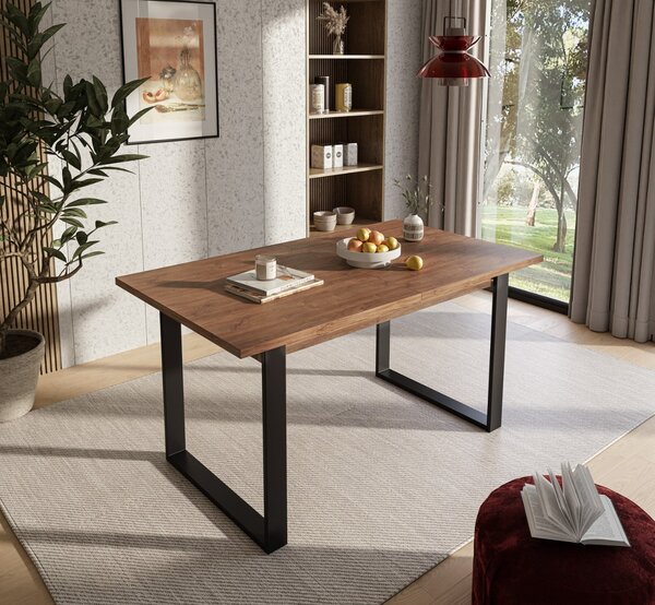 JEDÁLENSKÝ ROZKLADACÍ STÔL PLUTO DUB STIRLING + ČIERNY 150 - 198 cm