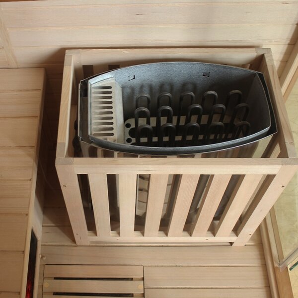 BPS-koupelny Kombinovaná sauna 2v1 HELSI 3 NEW - Infrasauna + fínska sauna 160x160, 3-4 osoby