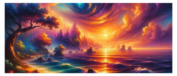 Obraz - Magický svet (120x50 cm)