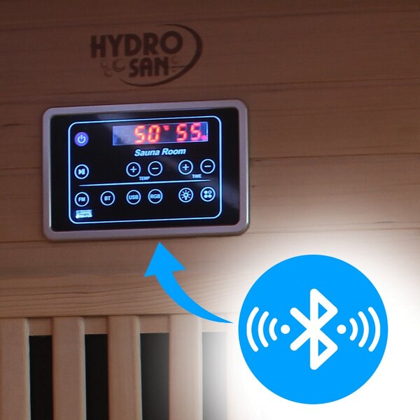 BPS-koupelny Kombinovaná sauna 2v1 HELSI 3 NEW - Infrasauna + fínska sauna 160x160, 3-4 osoby