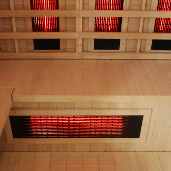 BPS-koupelny Kombinovaná sauna 2v1 HELSI 3 NEW - Infrasauna + fínska sauna 160x160, 3-4 osoby