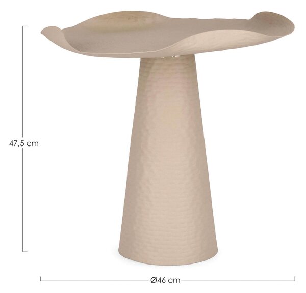 MUZZA Konferenčný stolík Lali ⌀ 46 cm béžový