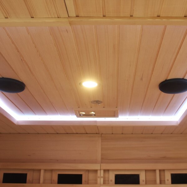 BPS-koupelny Kombinovaná sauna 2v1 HELSI 3 NEW - Infrasauna + fínska sauna 160x160, 3-4 osoby