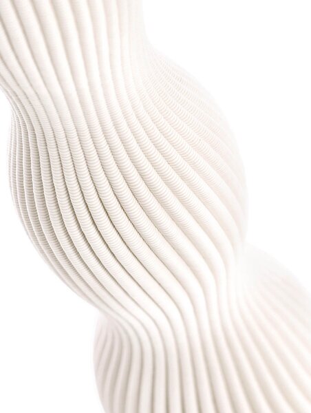 MUZZA Váza Svenny bielá