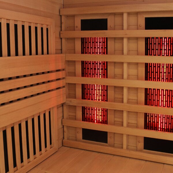 BPS-koupelny Kombinovaná sauna 2v1 HELSI 3 NEW - Infrasauna + fínska sauna 160x160, 3-4 osoby