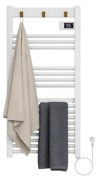 BPS-koupelny Elektrický kúpeľňový radiátor YASUR WH ECO 500W, 50x105 cm, biely