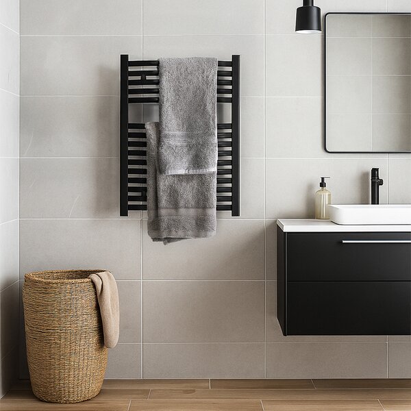 BPS-koupelny Kúpeľňový radiátor GAMA BL 1 60x80 cm, čierny