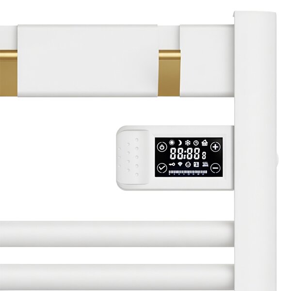 BPS-koupelny Elektrický kúpeľňový radiátor YASUR WH ECO 500W, 50x105 cm, biely
