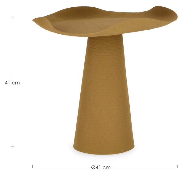 MUZZA Odkládací stolík Lali ⌀ 41 cm žltý