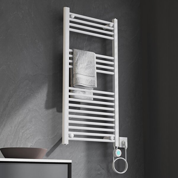 BPS-koupelny Elektrický kúpeľňový radiátor KATLA WH 250W, 50x100 cm, biely