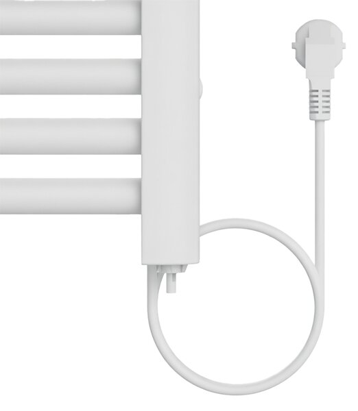 BPS-koupelny Elektrický kúpeľňový radiátor YASUR WH ECO 500W, 50x105 cm, biely