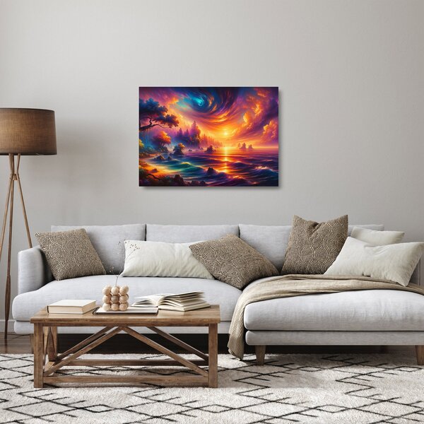 Sklenený obraz - Magický svet (70x50 cm)