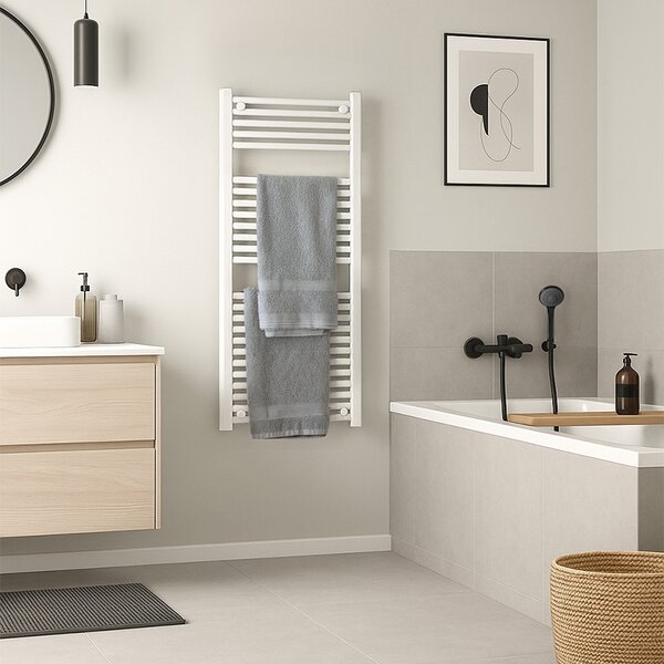 BPS-koupelny Kúpeľňový radiátor CORSO WH 4 50x120 cm, biely