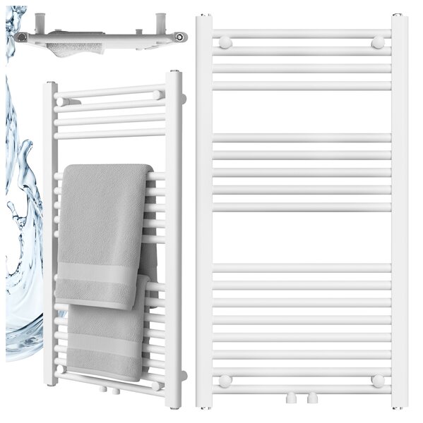 BPS-koupelny Kúpeľňový radiátor CORSO WH 2 50x90 cm, biely