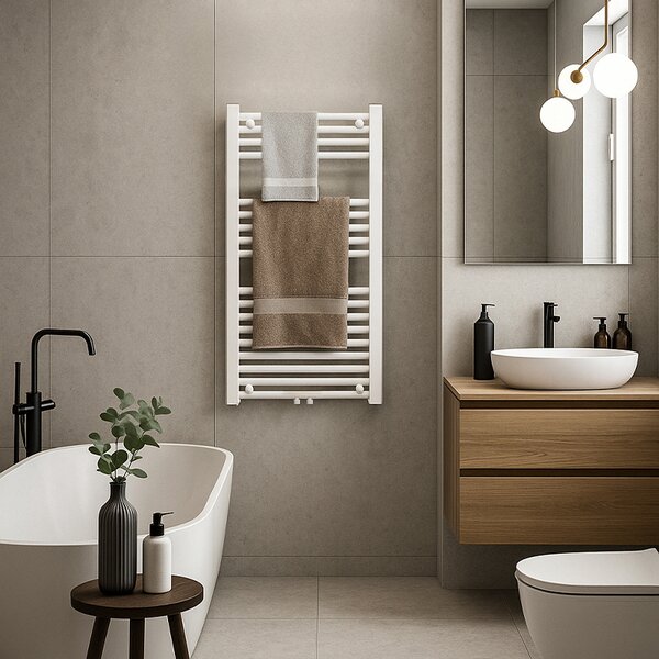 BPS-koupelny Kúpeľňový radiátor CORSO WH 2 50x90 cm, biely