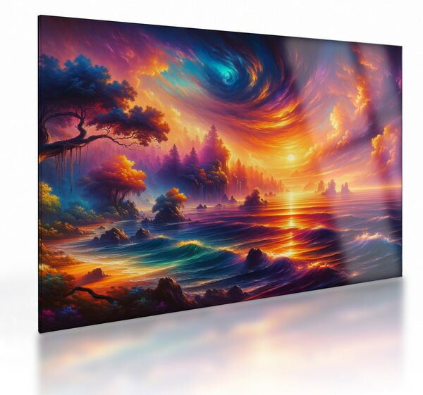 Sklenený obraz - Magický svet (70x50 cm)