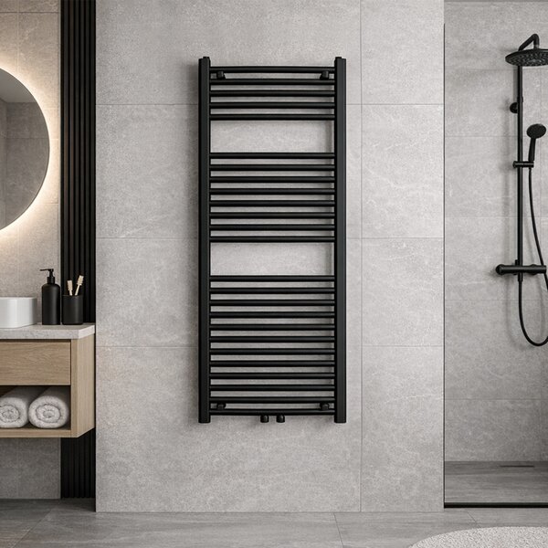 BPS-koupelny Kúpeľňový radiátor GAMA BL 2 50x120 cm, čierny