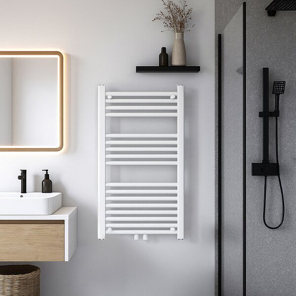 BPS-koupelny Kúpeľňový radiátor CORSO WH 2 50x90 cm, biely