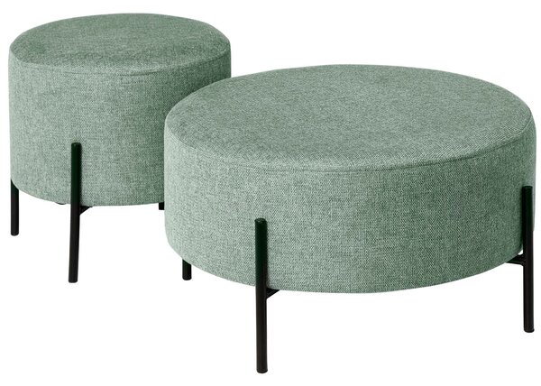MUZZA Puf amila Ø 60 cm zelený