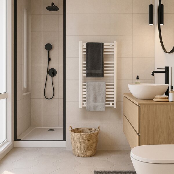 BPS-koupelny Kúpeľňový radiátor CORSO WH 2 50x90 cm, biely