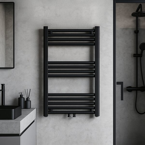 BPS-koupelny Kúpeľňový radiátor CORSO BL 3 50x80 cm, čierny