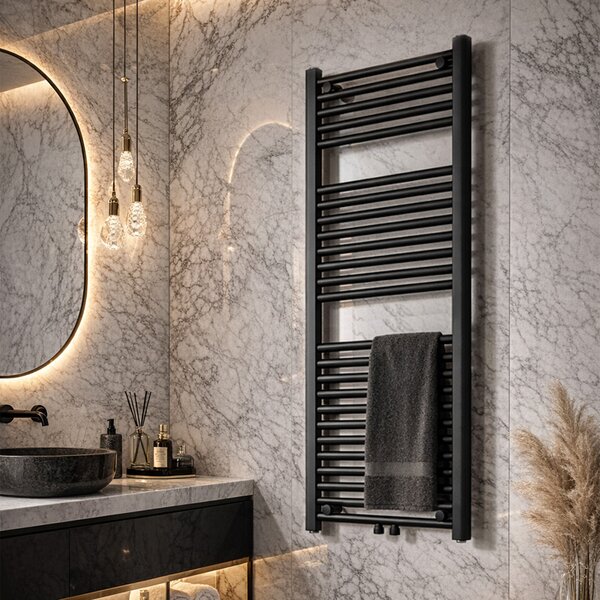 BPS-koupelny Kúpeľňový radiátor GAMA BL 2 50x120 cm, čierny
