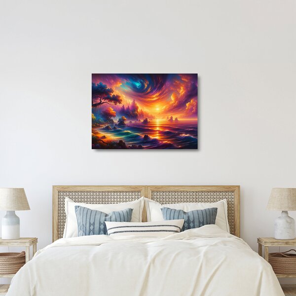 Sklenený obraz - Magický svet (70x50 cm)