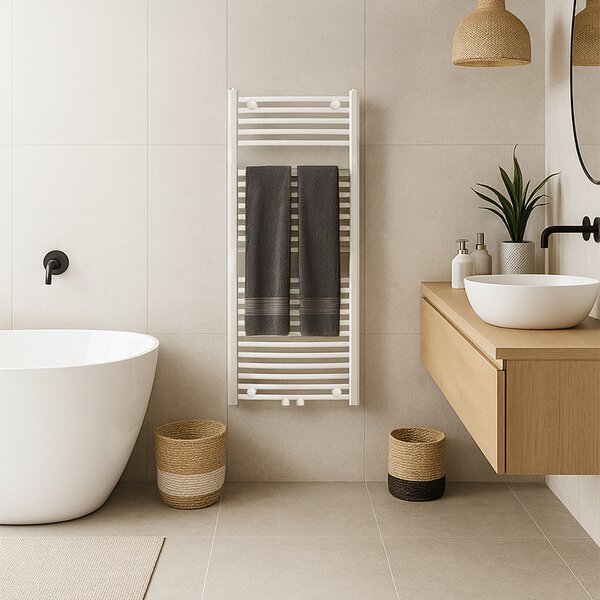 BPS-koupelny Kúpeľňový radiátor CORSO WH 4 50x120 cm, biely