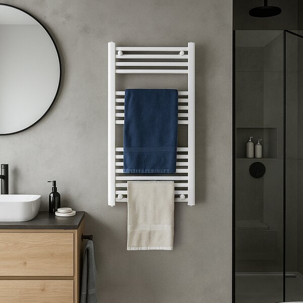 BPS-koupelny Kúpeľňový radiátor CORSO WH 2 50x90 cm, biely