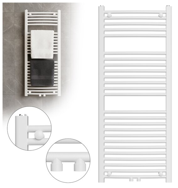 BPS-koupelny Kúpeľňový radiátor CORSO WH 4 50x120 cm, biely