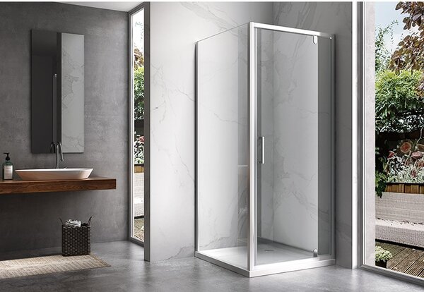BPS-koupelny Štvorcový sprchový kút ZES KZ04 70x70 chróm/transparent - bez vaničky