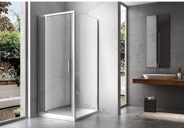 BPS-koupelny Štvorcový sprchový kút ZES KZ04 70x70 chróm/transparent - bez vaničky