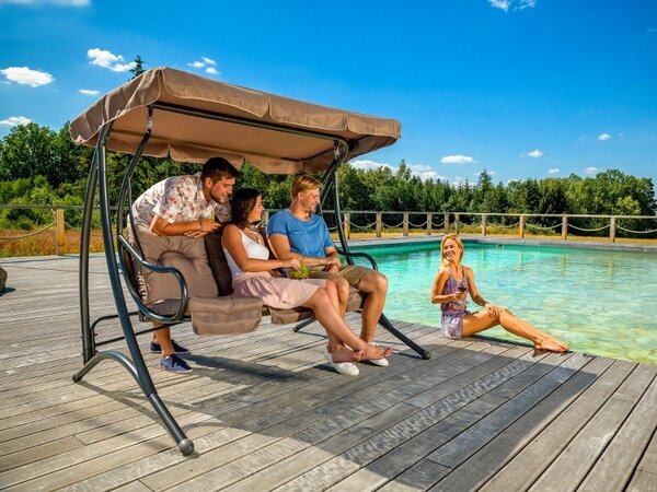 Hojdačka Rio - hnedá káva