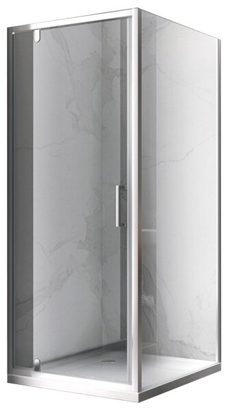 BPS-koupelny Obdĺžnikový sprchovací kút ZES KZ05A 90x80 chróm/transparent - bez vaničky