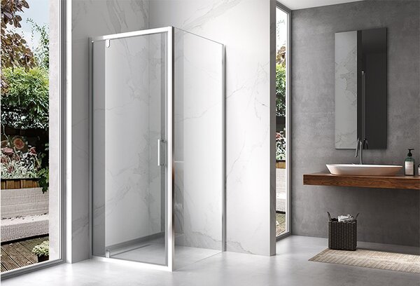 BPS-koupelny Obdĺžnikový sprchovací kút ZES KZ05A 90x80 chróm/transparent - bez vaničky