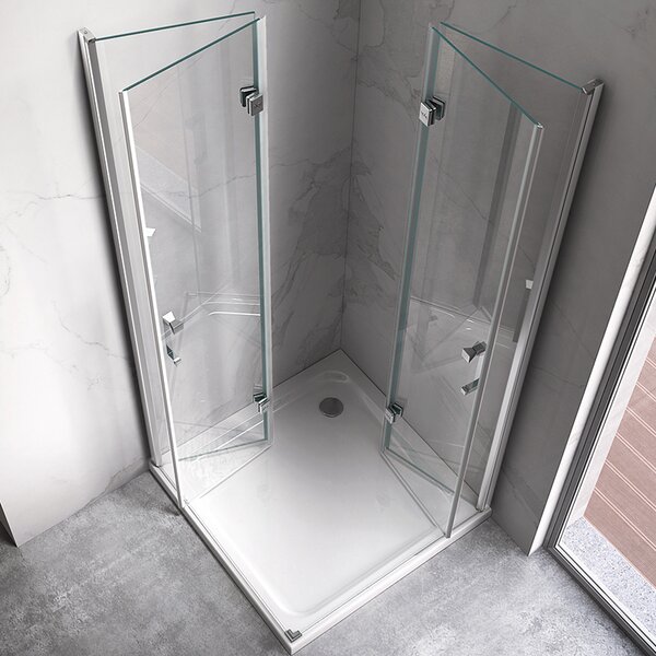 BPS-koupelny Obdĺžnikový sprchovací kút ZES KZ13A 100x90 chróm/transparent - bez vaničky