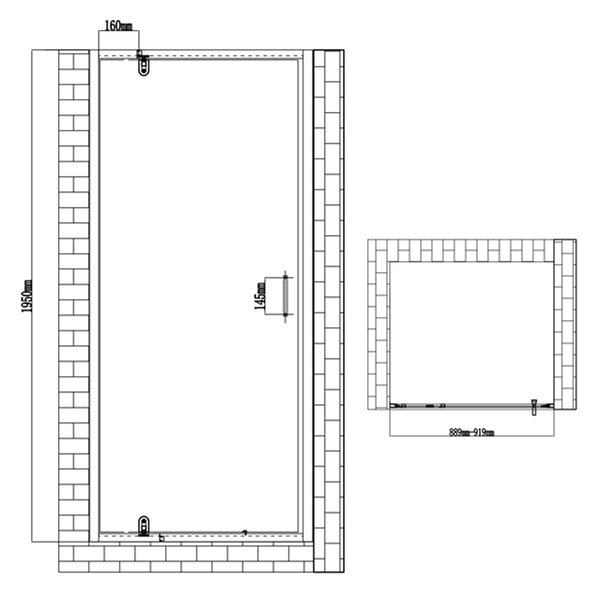 BPS-koupelny Obdĺžnikový sprchovací kút ZES KZ05A 90x80 chróm/transparent - bez vaničky