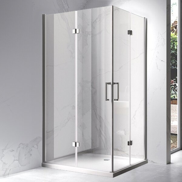 BPS-koupelny Obdĺžnikový sprchovací kút ZES KZ13A 100x90 chróm/transparent - bez vaničky