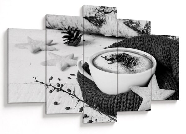 Obraz - Zimné cappuccino (150x105 cm)