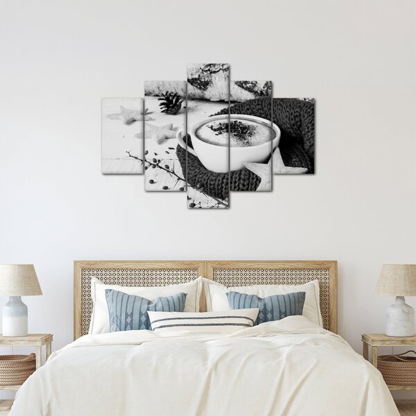 Obraz - Zimné cappuccino (150x105 cm)