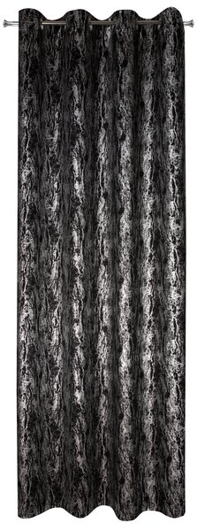 ZATEMŇOVACÍ ZÁVES NA KRÚŽKOCH ELISE 140X250 CM ČIERNA