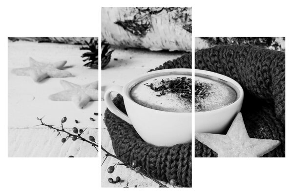 Obraz - Zimné cappuccino (90x60 cm)