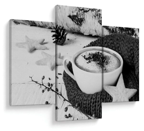 Obraz - Zimné cappuccino (90x60 cm)