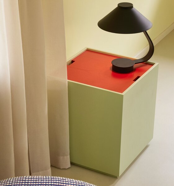 Odkladací stolík Vault Light Green / Red