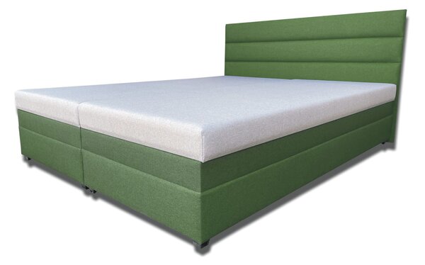 Manželská posteľ 180 cm Rebeka (so sendvičovými matracmi) (tmavozelená). Vlastná spoľahlivá doprava až k Vám domov. 1030892