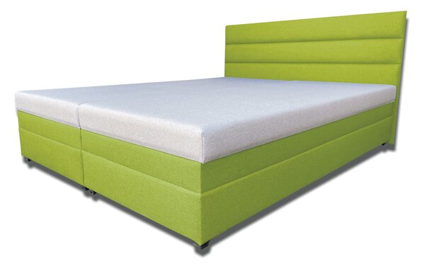 Manželská posteľ 180 cm Rebeka (s penovými matracmi) (sýto-zelená). Vlastná spoľahlivá doprava až k Vám domov. 1030962