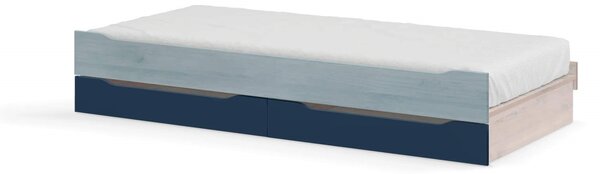 Cilek Poschodová posteľ Trio Studio pre 3 deti 90x200 cm s úložným priestorom (schody)